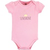 image:imageHudson Baby Baby Girls 3pc Cotton BodysuitsWild Flower Garden