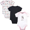 image:imageHudson Baby Baby Girls 3pc Cotton BodysuitsBlack Bonjour