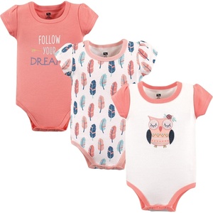 image:imageHudson Baby Baby Girls 3pc Cotton BodysuitsBoho Owl