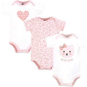 image:imageHudson Baby Baby Girls 3pc Cotton BodysuitsCutie Bear