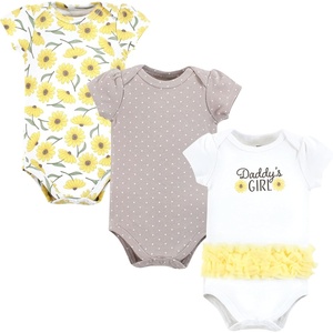 image:imageHudson Baby Baby Girls 3pc Cotton BodysuitsDaddys Girl Daisy Tutu