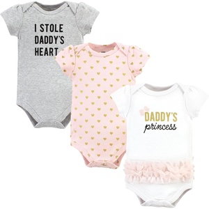 image:imageHudson Baby Baby Girls 3pc Cotton BodysuitsDaddys Princess Tutu