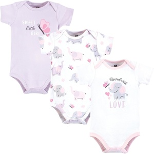 image:imageHudson Baby Baby Girls 3pc Cotton BodysuitsElephant Butterfly