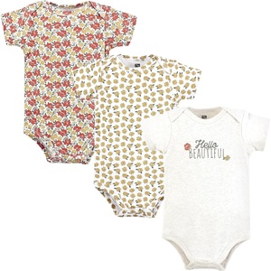 image:imageHudson Baby Baby Girls 3pc Cotton BodysuitsHello Beautiful