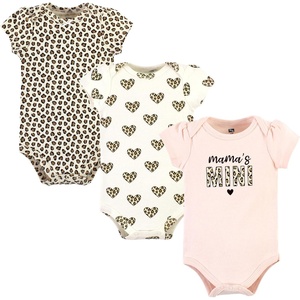 image:imageHudson Baby Baby Girls 3pc Cotton BodysuitsLeopard Hearts