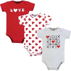 image:imageHudson Baby Baby Girls 3pc Cotton BodysuitsLove Hearts