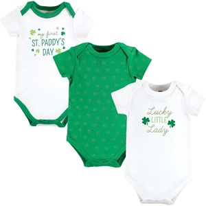 image:imageHudson Baby Baby Girls 3pc Cotton BodysuitsLucky Lady