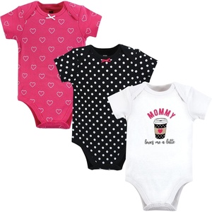 image:imageHudson Baby Baby Girls 3pc Cotton BodysuitsMommy Latte