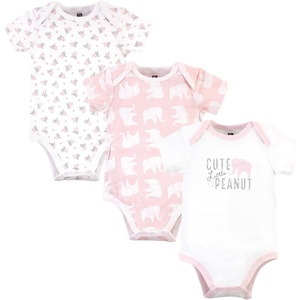 image:imageHudson Baby Baby Girls 3pc Cotton BodysuitsPink Elephant