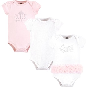 image:imageHudson Baby Baby Girls 3pc Cotton BodysuitsSparkle Princess Tutu