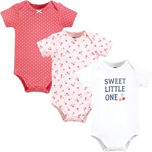 image:imageHudson Baby Baby Girls 3pc Cotton BodysuitsSweet Cherry
