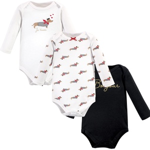 image:imageHudson Baby Basics Infant Girls Essential Long Sleeve Bodysuits 3PackParisian Pup