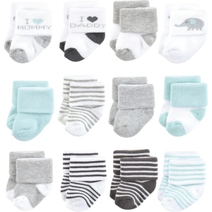 image:imageHudson Baby Basics Unisex Baby Cozy Terry Baby Sock 12PackParental Softness