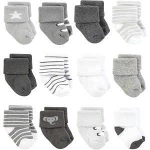 image:imageHudson Baby Basics Unisex Baby Cozy Terry Baby Sock 12PackSavanna Stroll