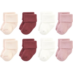 image:imageHudson Baby Basics Unisex Baby Cozy Terry Socks 8PackBlush Blossoms