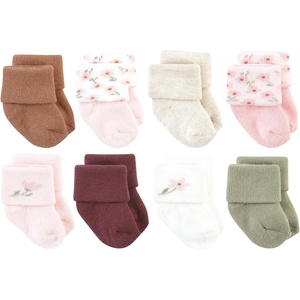 image:imageHudson Baby Basics Unisex Baby Cozy Terry Socks 8PackBlush Petal