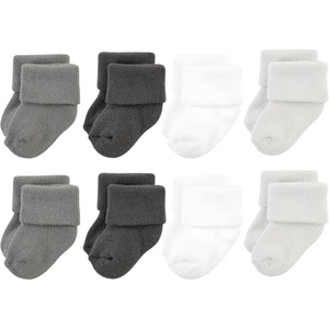 image:imageHudson Baby Basics Unisex Baby Cozy Terry Socks 8PackCloudy Comfort