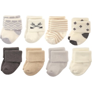 image:imageHudson Baby Basics Unisex Baby Cozy Terry Socks 8PackDesert Geo