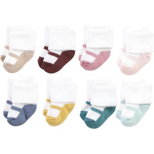image:imageHudson Baby Basics Unisex Baby Cozy Terry Socks 8PackGentle Blush