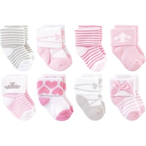 image:imageHudson Baby Basics Unisex Baby Cozy Terry Socks 8PackOcean Depth