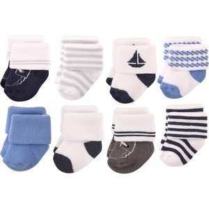 image:imageHudson Baby Basics Unisex Baby Cozy Terry Socks 8PackSea Adventures