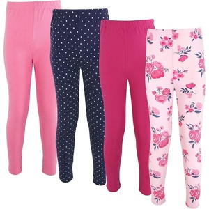 image:imageHudson Baby Unisex Cotton Pants and LeggingsPink Navy Floral