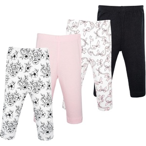 image:imageHudson Baby Basics Unisex Baby Comfy Cotton Pants 4PackChic Bow Toile