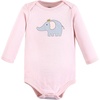 image:imageHudson Baby Unisex Baby Cotton Layette SetPink Gray Elephant