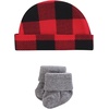 image:imageHudson Baby Unisex Thermal Layette Set 4pcBuffalo Plaid Short Sleeve