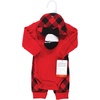 image:imageHudson Baby Unisex Thermal Layette Set 4pcGirl Buffalo Plaid Long Sleeve