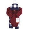 image:imageHudson Baby Unisex Thermal Layette Set 4pcNavy Plaid Long Sleeve