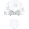 image:imageHudson Baby Unisex Thermal Layette Set 4pcSnowflake Short Sleeve