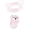 image:imageHudson Baby Baby Girls Hudson Baby Infant Girl Headband and Socks Set Bear Leopard 09 MonthsBear Leopard