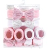 image:imageHudson Baby Baby Girls Hudson Baby Infant Girl Headband and Socks Set Bear Leopard 09 MonthsPrincess 4piece