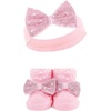 image:imageHudson Baby Baby Girls Hudson Baby Infant Girl Headband and Socks Set Bear Leopard 09 MonthsPrincess 4piece