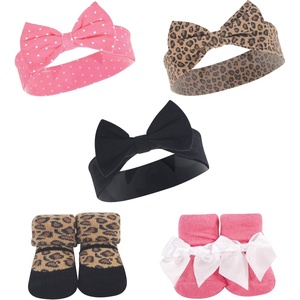 image:imageHudson Baby Baby Girls Hudson Baby Infant Girl Headband and Socks Set Bear Leopard 09 MonthsLeopard