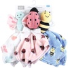 image:imageHudson Baby Unisex Baby Animal Face Security Blanket Elephant One SizeButterfly 3pack