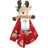 image:imageHudson Baby Unisex Baby Animal Face Security Blanket Elephant One SizeGirl Holiday Reindeer