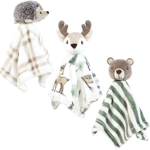 image:imageHudson Baby Unisex Baby Animal Face Security Blanket Elephant One SizeForest Animals
