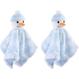 image:imageHudson Baby Unisex Baby Animal Face Security Blanket Elephant One SizeSnowman