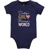 image:imageHudson Baby Baby Girls 3pc Cotton BodysuitsLove at First Sight