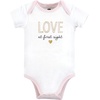 image:imageHudson Baby Baby Girls 3pc Cotton BodysuitsLove at First Sight