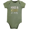 image:imageHudson Baby Baby Girls 3pc Cotton BodysuitsMom Dad Floral