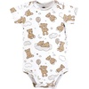 image:imageHudson Baby Cotton Bodysuits Dreamy Teddy 1218 Months