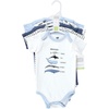 image:imageHudson Baby Unisex Baby Cotton Bodysuits 5packBoy Whale Types