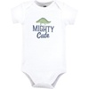 image:imageHudson Baby Unisex Baby Cotton Bodysuits Mighty Cute Dino 03 Months