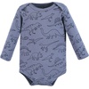 image:imageHudson Baby Unisex Baby Cotton BodysuitsBlue Green Dino