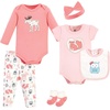 image:imageHudson Baby Unisex Baby Cotton Layette SetPink Fox
