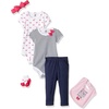 image:imageHudson Baby Unisex Baby Cotton Layette SetSo Many Bows