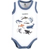 image:imageHudson Baby Unisex Baby Cotton Sleeveless BodysuitsBoy Shark Types